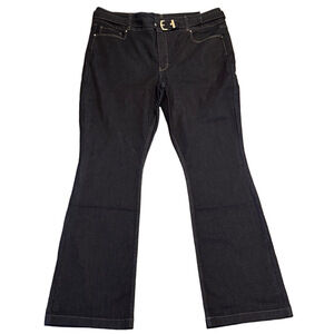 White House Black Market the Skulpt Skinny Flare Denim Jeans Size 18L NWT